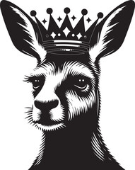 vector illustration of a kangaroo with wings