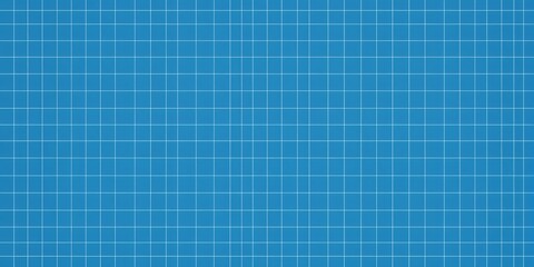 A blue grid pattern featuring white lines forming squares across the entire surface area evenly