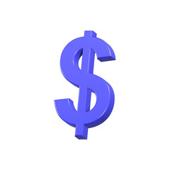 Shield dollar 3d realistic icon symbol