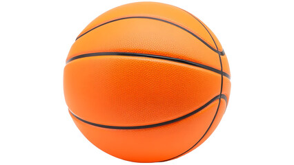 Fototapeta premium The Iconic Orange Sphere: A Close-Up View of a Textured Basketball Ready for Action