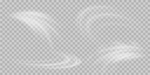 Air flow Isolated PNG and vector isolated. Effect of winter air and wind stream waves effect in blue color.