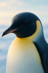 A stunning, hyper-realistic close-up portrait of an exotic bird captured in vivid detail. This digital artwork showcases the bird&rsquo;s intricate feather texture, vibrant coloration, and intense eye focus