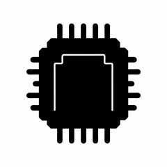 Microchip vector illustration for electronic component and technological design