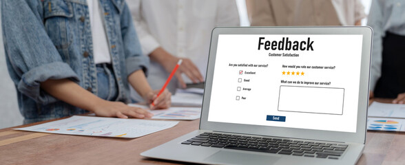 Customer feedback and review analysis by brisk computer software for corporate business