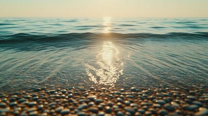 Obraz premium Coastal sunrise tranquility
