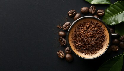 Coffee Cup, Dark Background