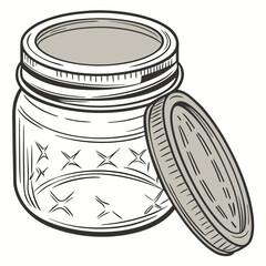 Jar Vector Illustration Kitchen Tool