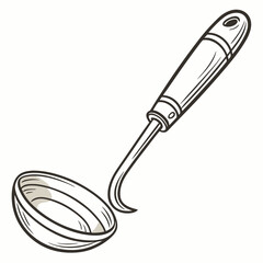 Ladle Vector Illustration Kitchen Tool