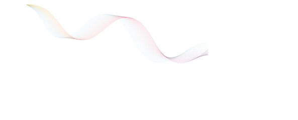 Abstract grey wave lines on transparent background. Technology, data science, geometric border pattern. Isolated on white background. Vector illustration wave line for banner, template, wallpaper back