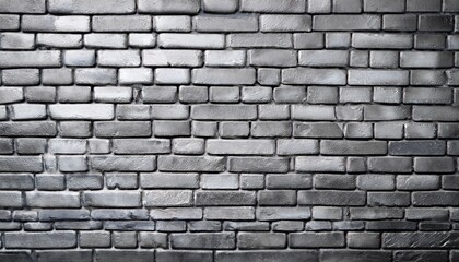 silver washed brick grunge texture with rough mortar and worn out sheen