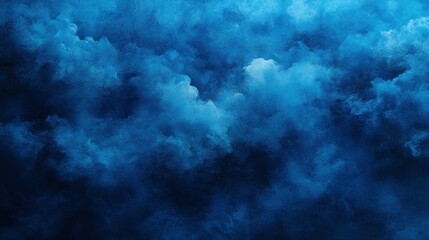 Deep blue ominous clouds