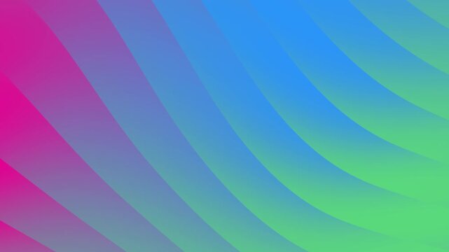 abstract curved lines with pink green and blue gradient background Suitable for modern designs, technology themes, and minimalist artworks with a sleek aesthetic.