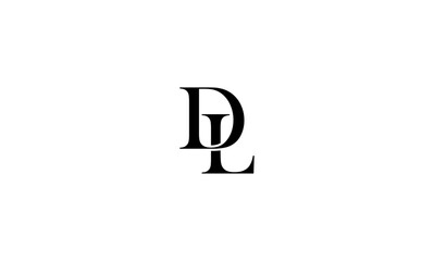 DL initial letter logo