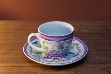 cup of coffee with beans