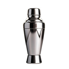 Sleek Metal Cocktail Shaker Bar Tool Shiny Silver