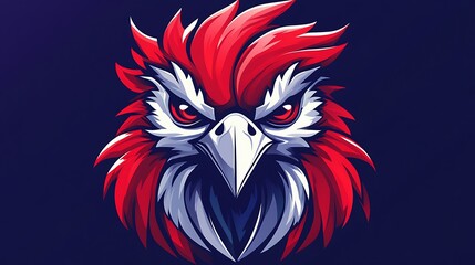 A bold and vibrant logo for a sports team 