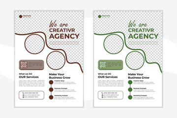 Business flyer design template. digital marketing flyer bundle. business flyer bundle. 