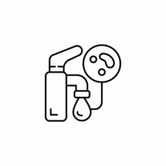disinfect tap icon sign vector