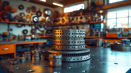 Focus stacking of brake components during repair in a well lit workshop
