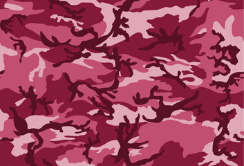 Camouflage seamless pattern. Trendy style camo, repeat print. Vector illustration. Khaki texture, perfect for military army design.