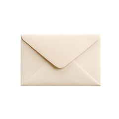 Elegant Closed Envelope with Subtle Texture and Soft Color on a Clean Background