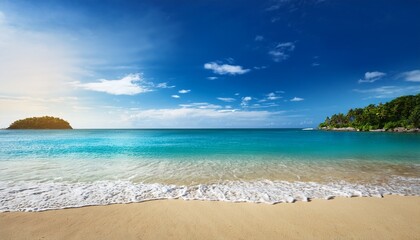 Fototapeta premium beach and sea landscape summer