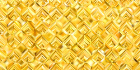 Glowing gold abstract background with diamond shaped gradient