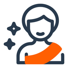 Male Hajj Pilgrim in Ihram Attire