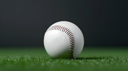 White Baseball On Green Grass