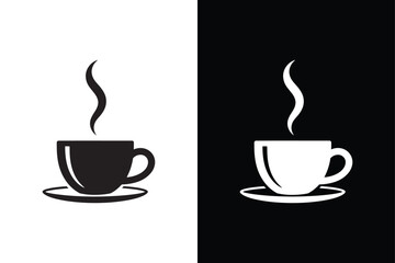 Coffee Cup icon vector on White Background ,Vector Art Illustration on white background.