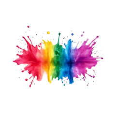 Vibrant Abstract Color Splash with Blurred Edges for Creative Backgrounds