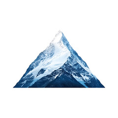 Fototapeta premium Majestic Snow-Capped Mountain Peak Surrounded by Clear Blue Sky and Lush Landscape