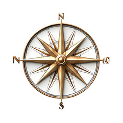 Ornate Vintage Compass Rose Design with Cardinal Directions and Intricate Details