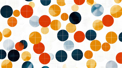 Abstract Pattern Of Circles In Vibrant Colors