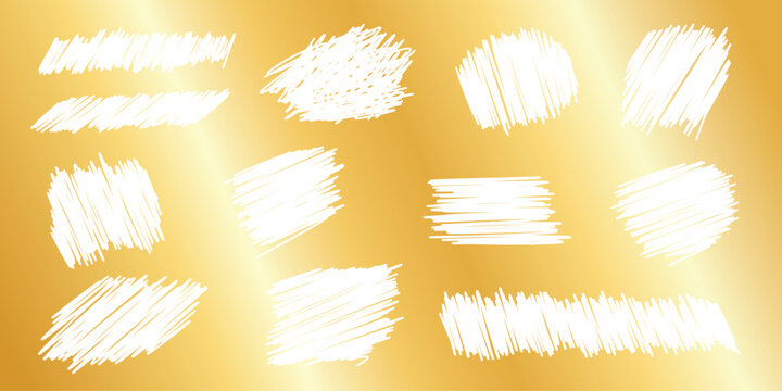 Card scratch lottery texture mockup on golden background - retro eroded cracked scraped ink splatter. Mess blot streaks splodge harsh worn. Grainy subtle noise grit effect background.