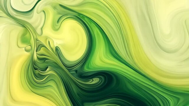Green Marble Fluid Organic Pattern Animation Background