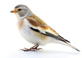 Fototapeta premium Tibetan snowfinch isolated on white background
