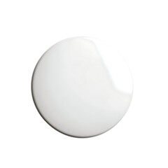 Smooth White Round Surface with Subtle Shadows for Minimalist Background Use