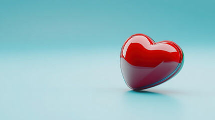 Fototapeta premium Futuristic heart shaped capsule design with modern aesthetic