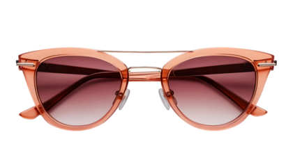 Shop stylish peach sunglasses women's fashion eyewear sun protection trendy accessories summer style shades 2024 image png on transparent background