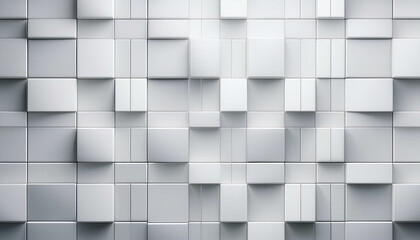 white, abstract 3d cubes background; seamless porcelain textured wallpaper