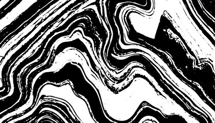 Grunge interlaced texture, threads, lines, wire, veins, monochrome. Grunge old detailed black texture. Vector background	