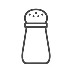 Salt shaker icon for BBQ seasoning and culinary use  
