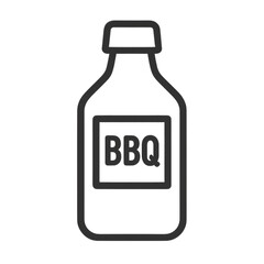Salt and Pepper Shakers Icon for BBQ Decoration  