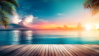 tropical horizon abstract background