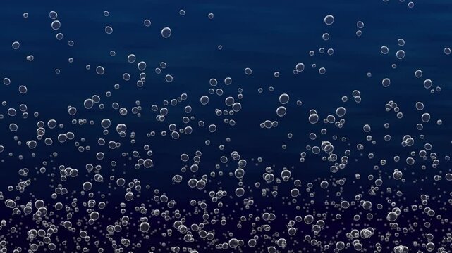 Burbujas en agua ascienden
