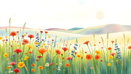 Wildflower Meadow in Spring