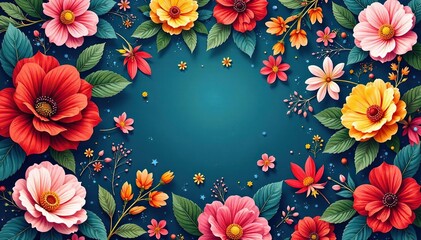 Intricate, flowing floral pattern, continuous design  , pattern, botanical, seamless