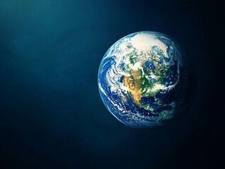 Fototapeta premium minimalistic background for International Mother Earth Day, open space for text