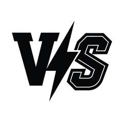 Bold VS Vector Symbolizing Competition